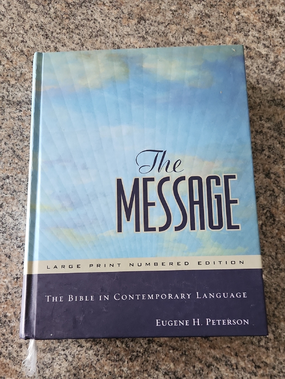 The Message Bible Hardcover Large Print Contemporary Edition by Eugene Peterson
